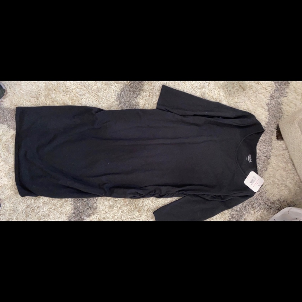 New black maternity dress